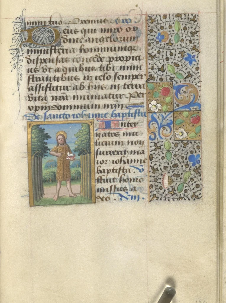 An illustration from [Book of hours], 1400, leaf 274