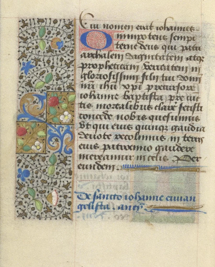 An illustration from [Book of hours], 1400, leaf 275