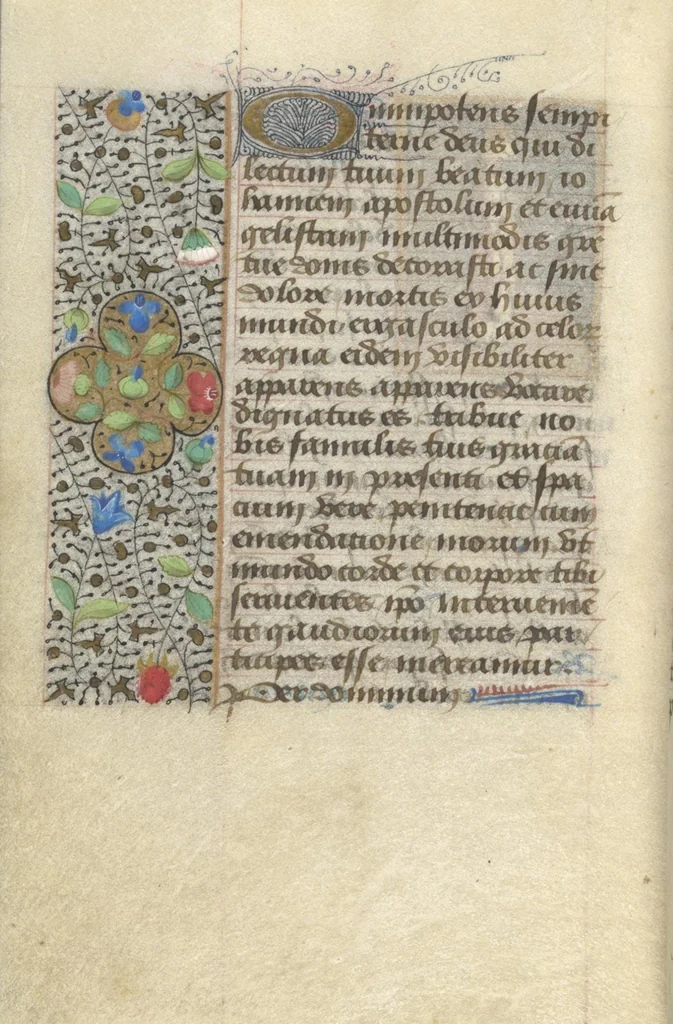 An illustration from [Book of hours], 1400, leaf 277