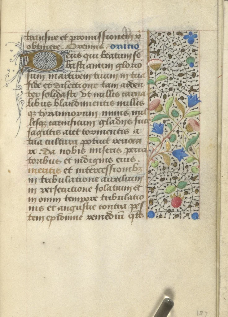 An illustration from [Book of hours], 1400, leaf 280