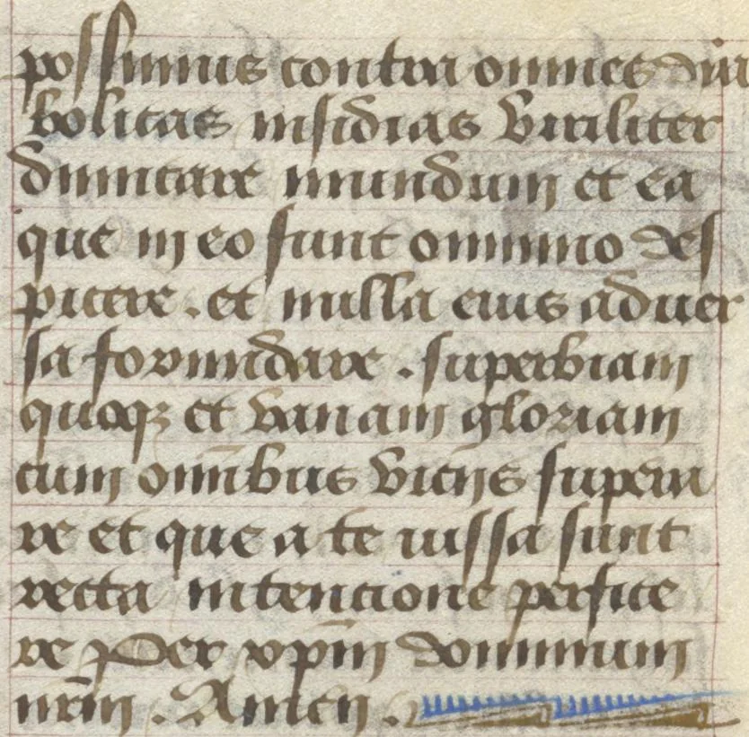 An illustration from [Book of hours], 1400, leaf 281