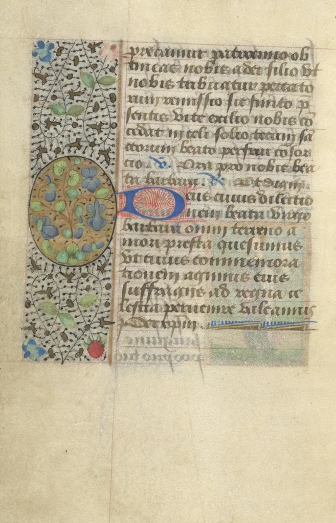 An illustration from [Book of hours], 1400, leaf 285