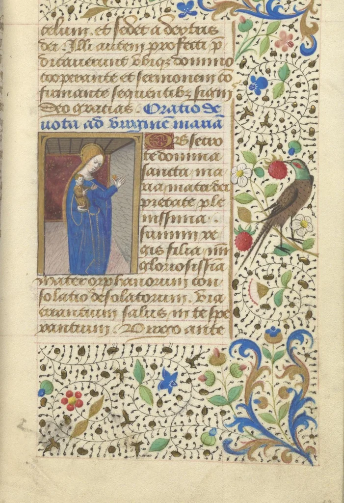 An illustration from [Book of hours], 1400, leaf 30