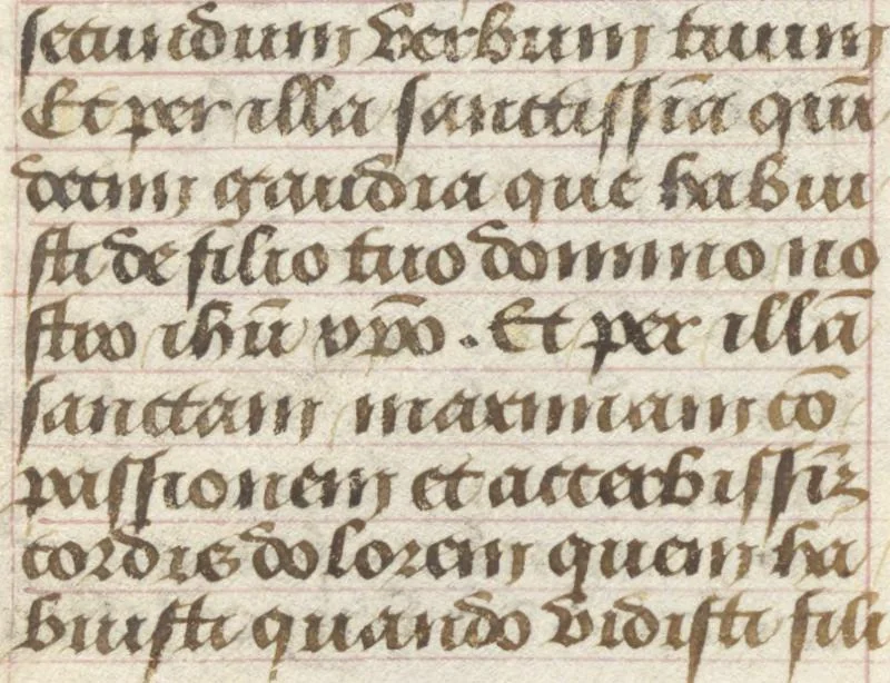 An illustration from [Book of hours], 1400, leaf 32