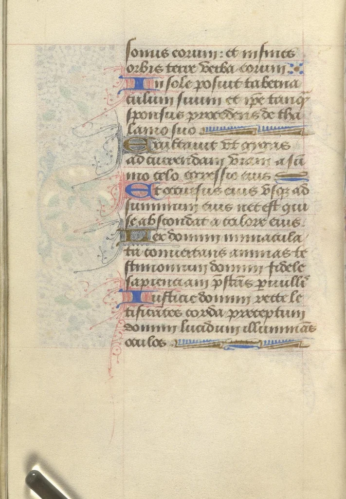 An illustration from [Book of hours], 1400, leaf 47