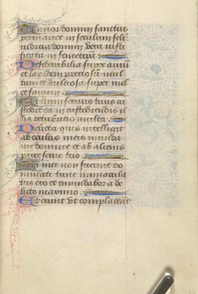 An illustration from [Book of hours], 1400, leaf 48