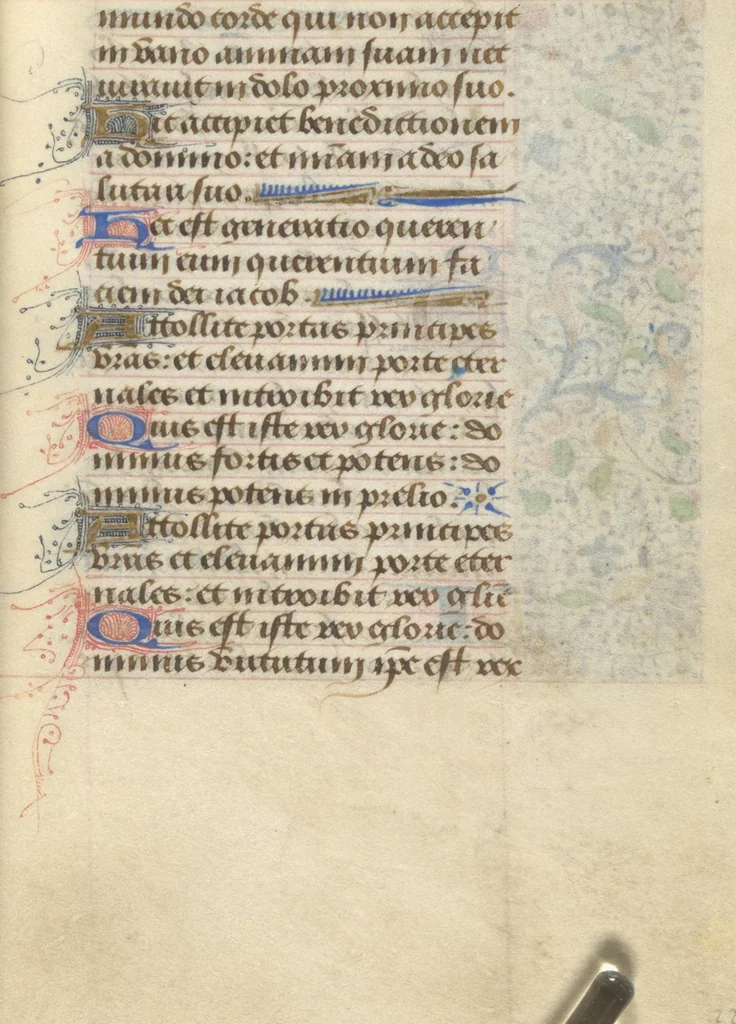 An illustration from [Book of hours], 1400, leaf 50