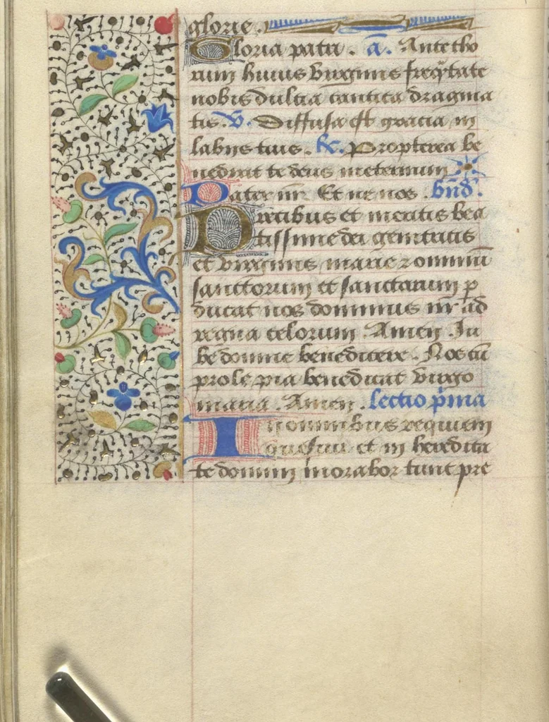 An illustration from [Book of hours], 1400, leaf 51
