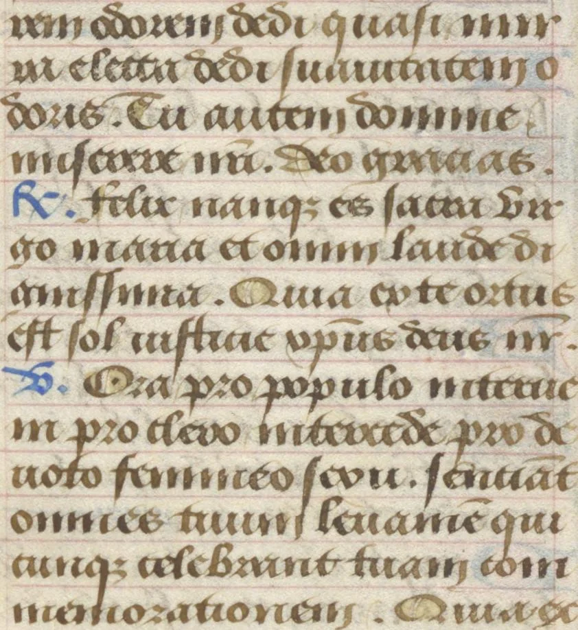 An illustration from [Book of hours], 1400, leaf 54