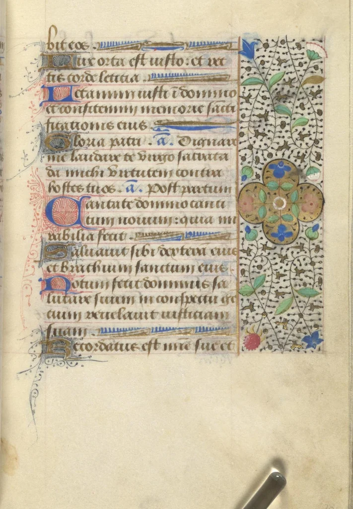 An illustration from [Book of hours], 1400, leaf 66