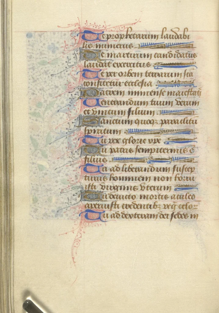 An illustration from [Book of hours], 1400, leaf 69