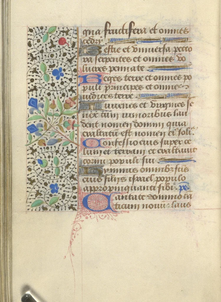 An illustration from [Book of hours], 1400, leaf 79