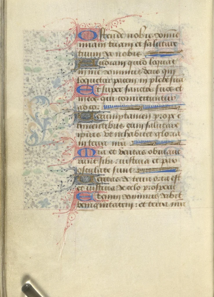 An illustration from [Book of hours], 1400, leaf 93