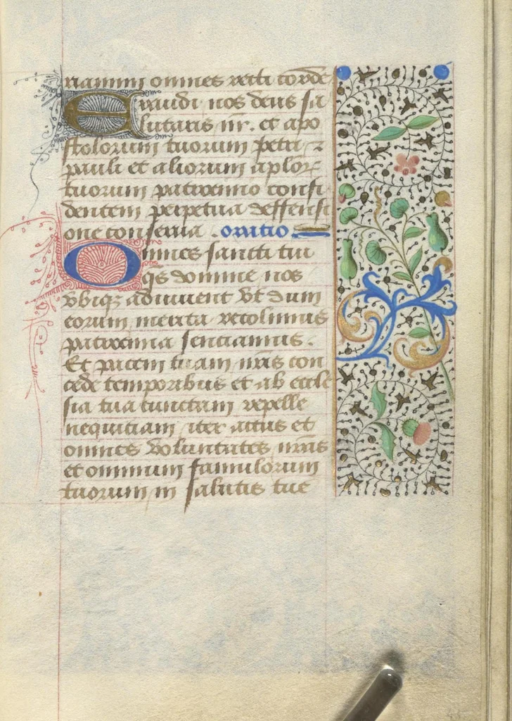An illustration from [Book of hours], 1400, leaf 96