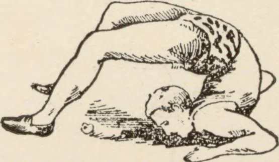 An illustration from How to be a contortionist! or, Bending made easy : a practical self instructor, 1896, leaf 7