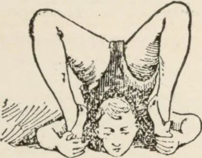 An illustration from How to be a contortionist! or, Bending made easy : a practical self instructor, 1896, leaf 8