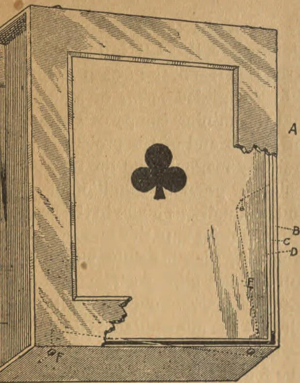 An illustration from The highway to hell, 1895, leaf 19
