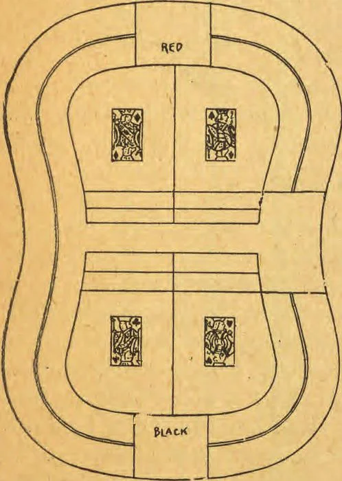 An illustration from The highway to hell, 1895, leaf 26