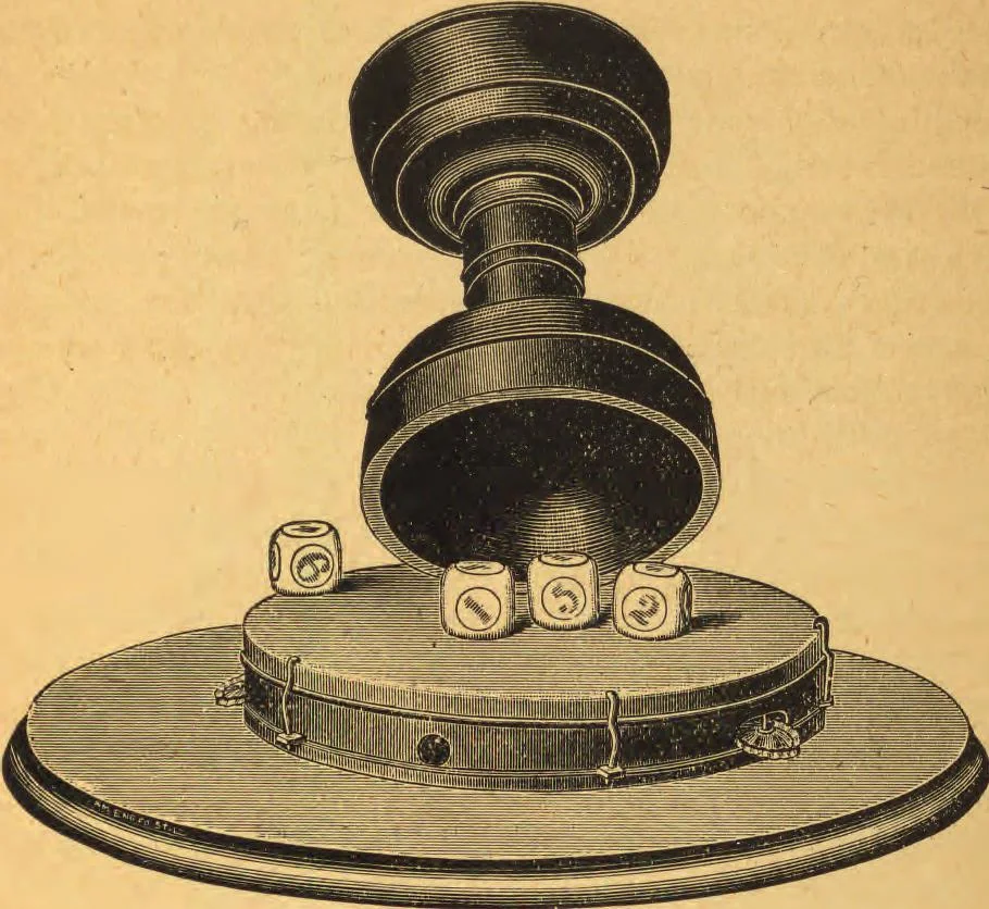 An illustration from The highway to hell, 1895, leaf 32