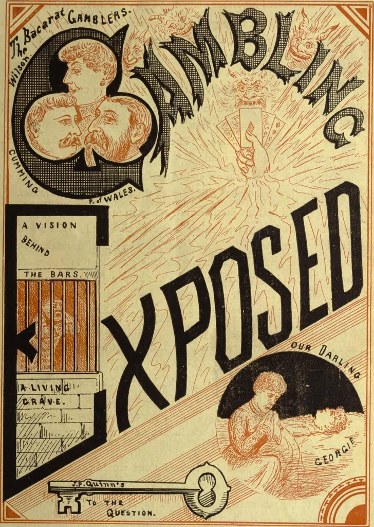 An illustration from The highway to hell, 1895, leaf 68