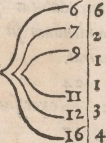 An illustration from Arithmeticae practicae methodus facilis, 1556, leaf 69