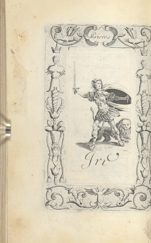 An illustration from Les sainctes prieres de l'ame chrestienne, 1644, leaf 115