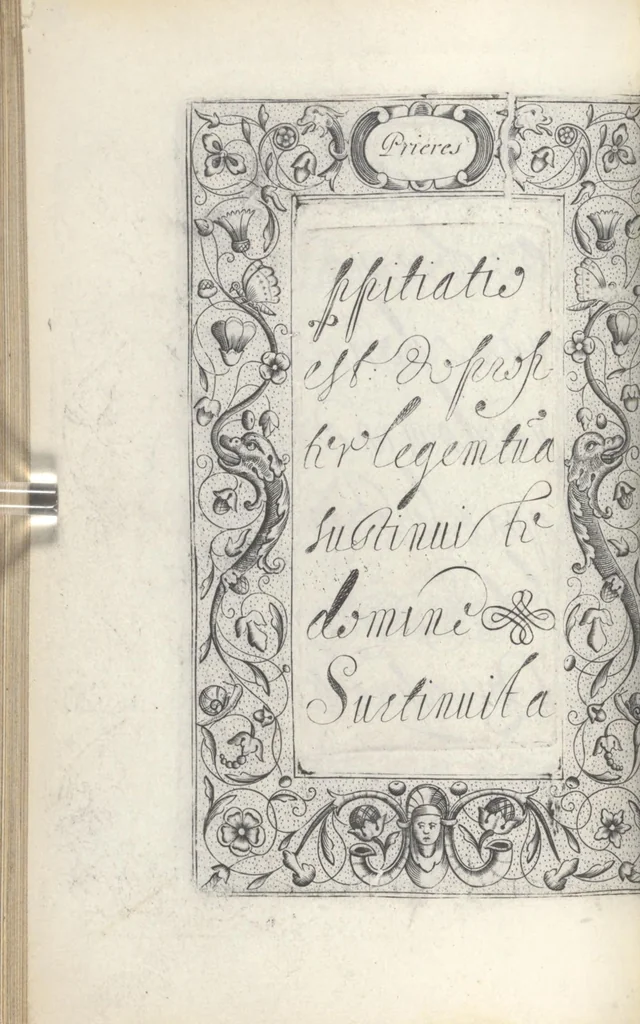 An illustration from Les sainctes prieres de l'ame chrestienne, 1644, leaf 119