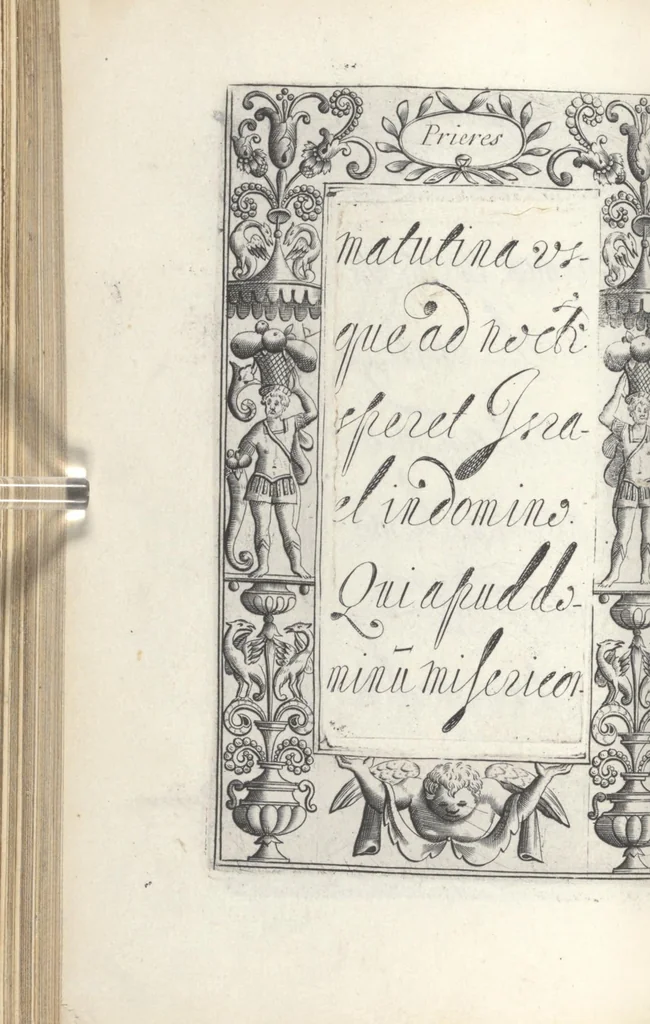 An illustration from Les sainctes prieres de l'ame chrestienne, 1644, leaf 121