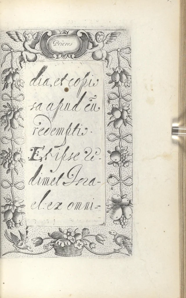 An illustration from Les sainctes prieres de l'ame chrestienne, 1644, leaf 122