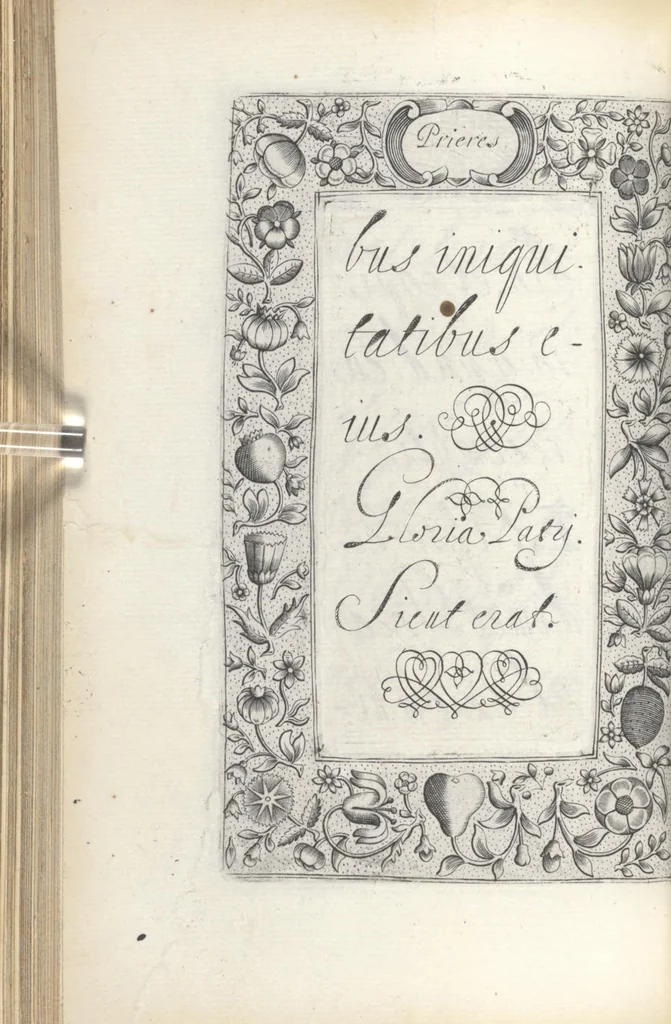 An illustration from Les sainctes prieres de l'ame chrestienne, 1644, leaf 123