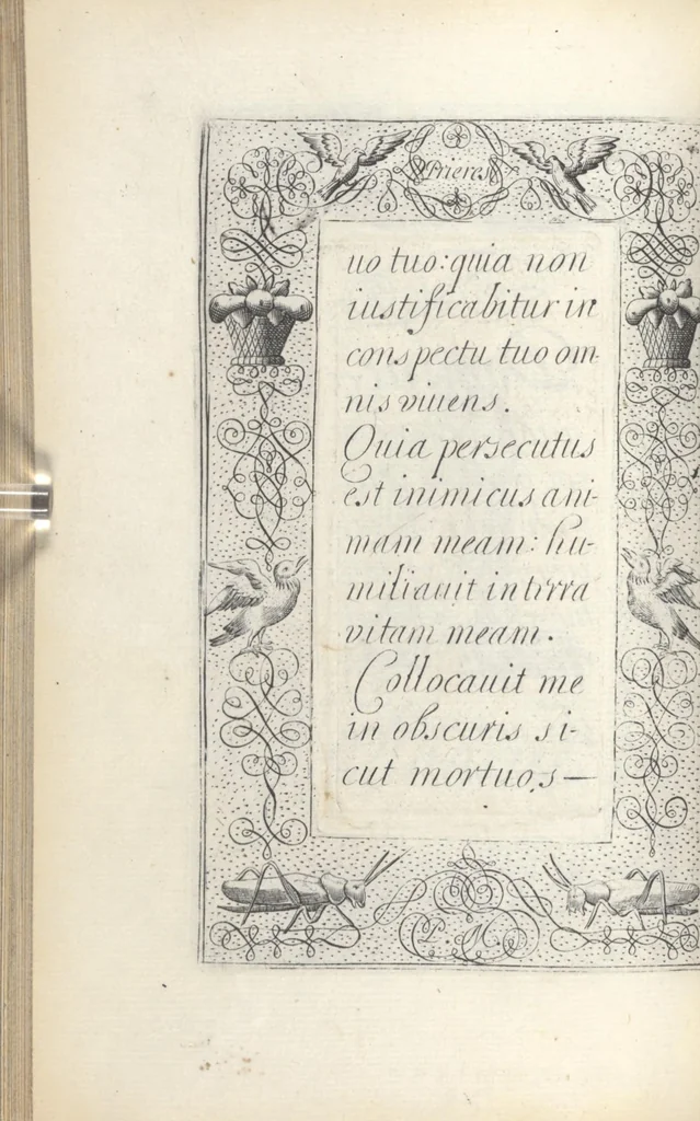 An illustration from Les sainctes prieres de l'ame chrestienne, 1644, leaf 127