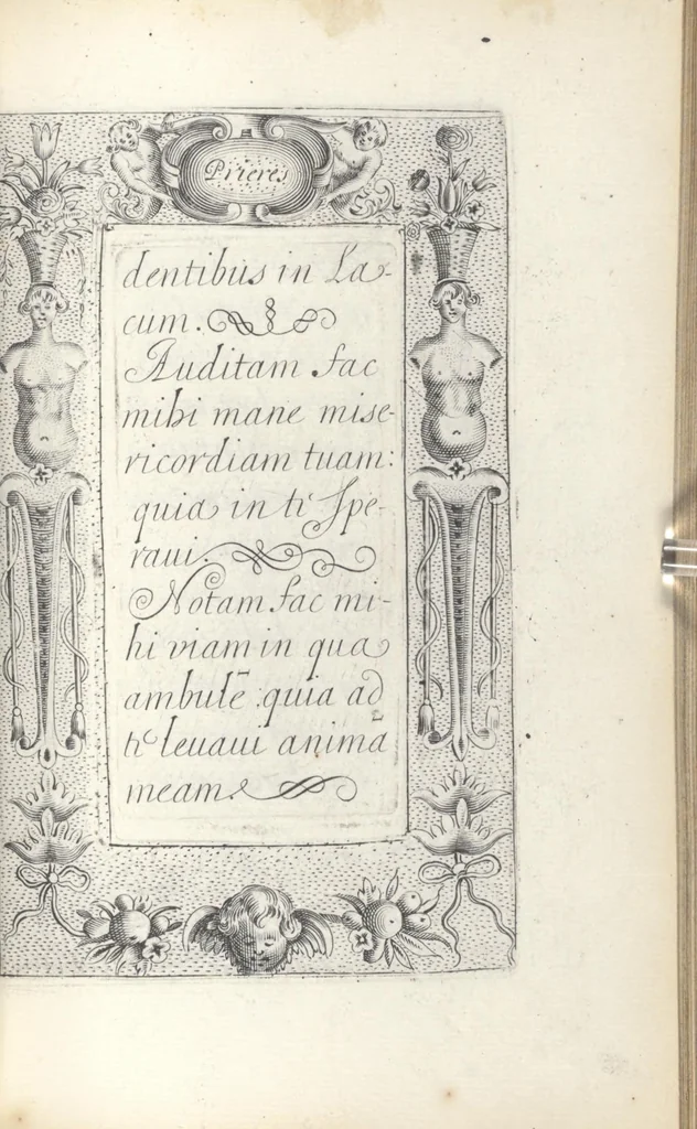 An illustration from Les sainctes prieres de l'ame chrestienne, 1644, leaf 130