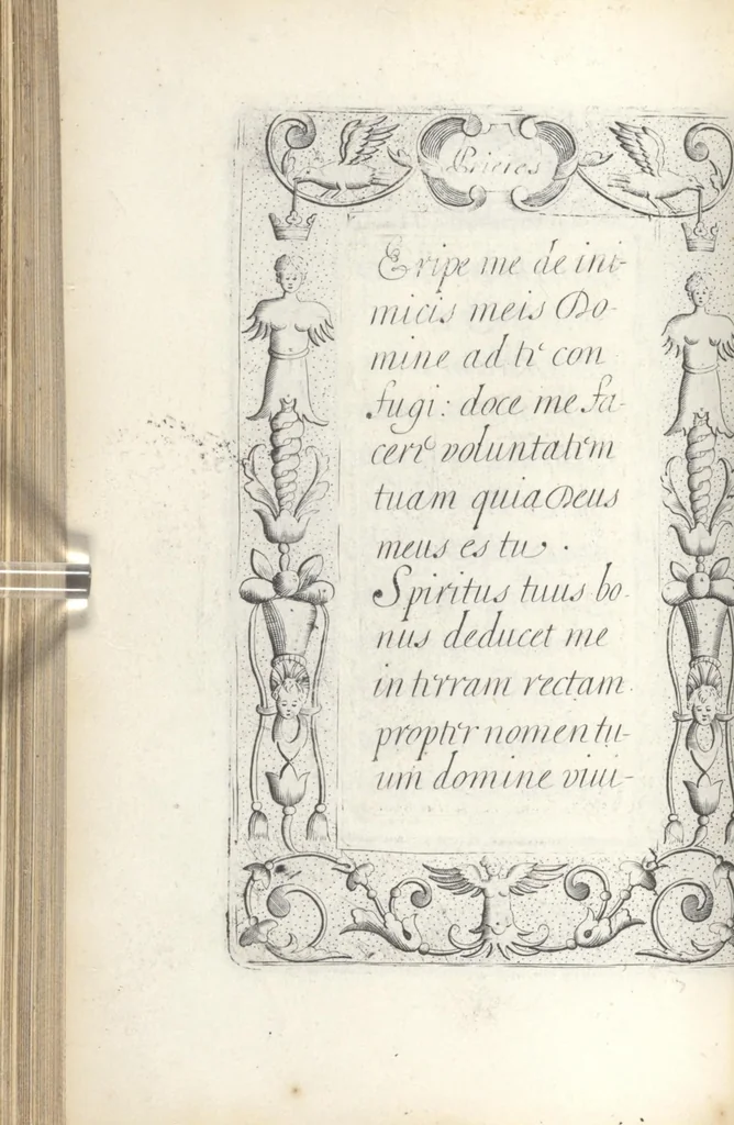 An illustration from Les sainctes prieres de l'ame chrestienne, 1644, leaf 131