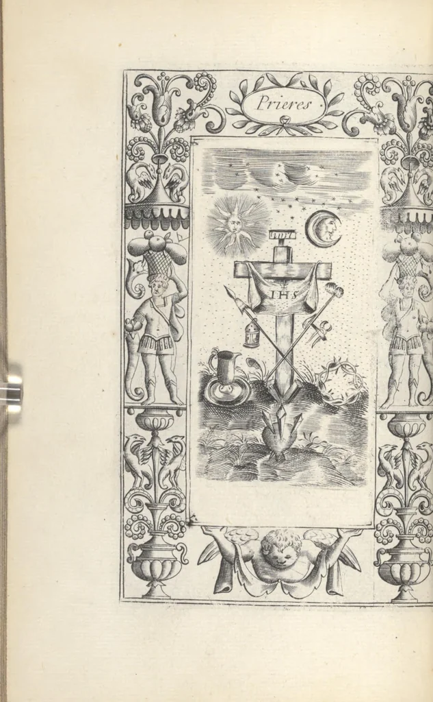 An illustration from Les sainctes prieres de l'ame chrestienne, 1644, leaf 161