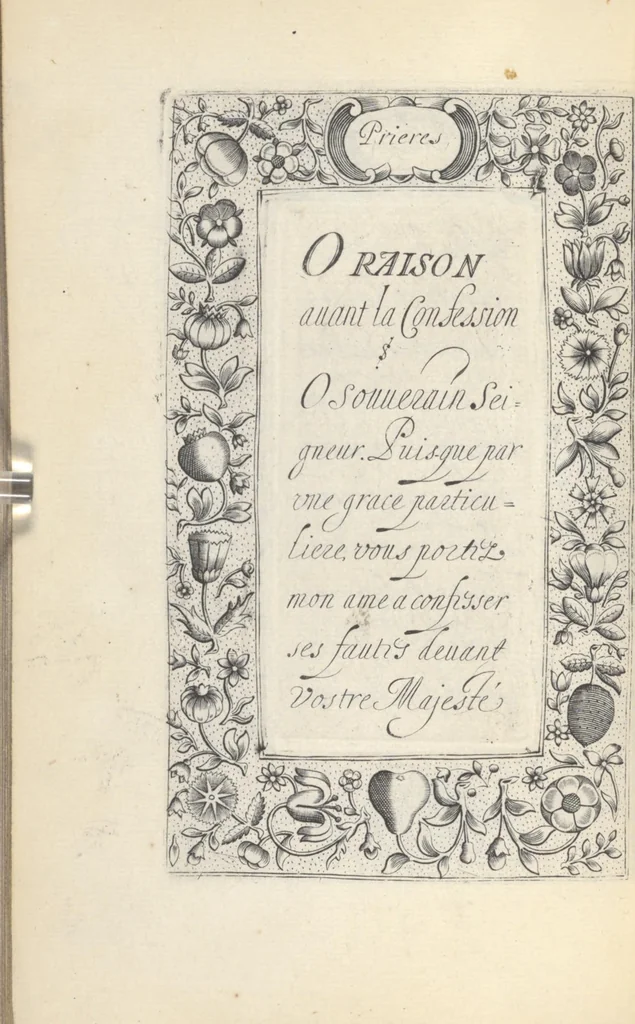 An illustration from Les sainctes prieres de l'ame chrestienne, 1644, leaf 179