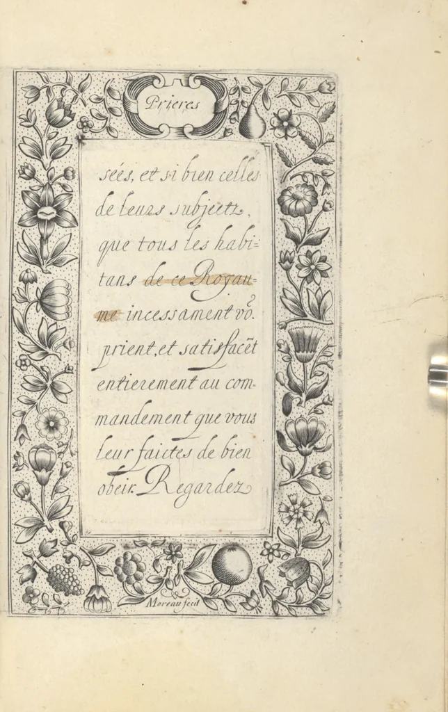 An illustration from Les sainctes prieres de l'ame chrestienne, 1644, leaf 204