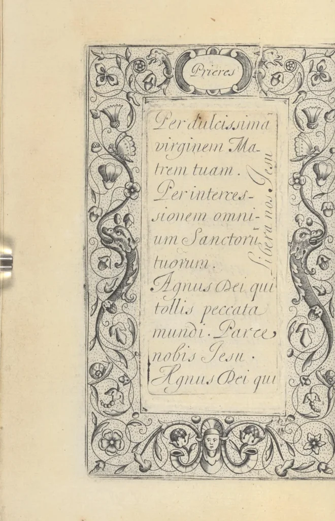 An illustration from Les sainctes prieres de l'ame chrestienne, 1644, leaf 31