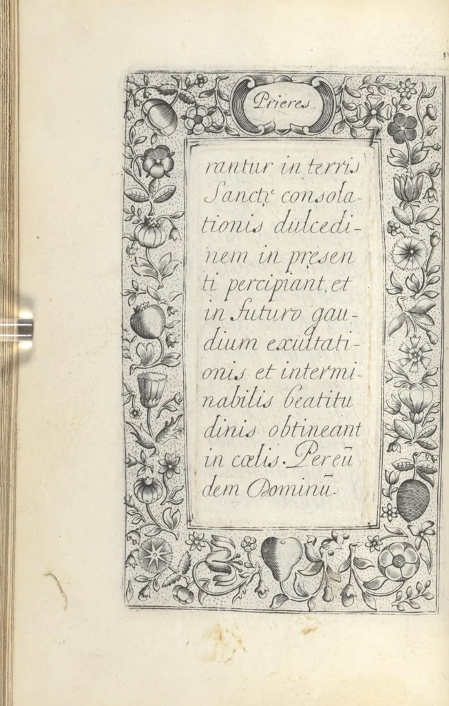 An illustration from Les sainctes prieres de l'ame chrestienne, 1644, leaf 35