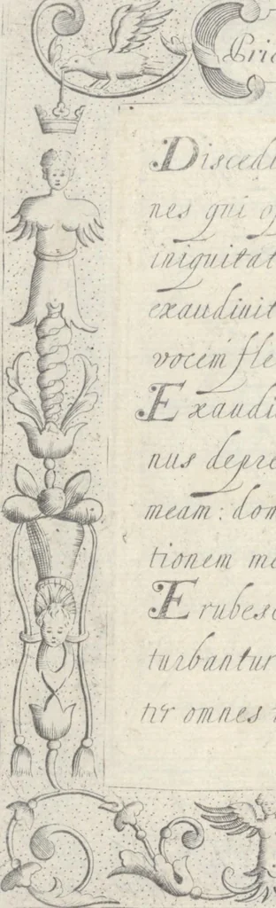 An illustration from Les sainctes prieres de l'ame chrestienne, 1644, leaf 75