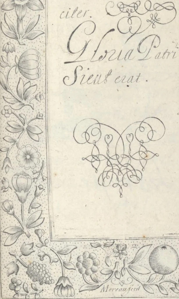 An illustration from Les sainctes prieres de l'ame chrestienne, 1644, leaf 76