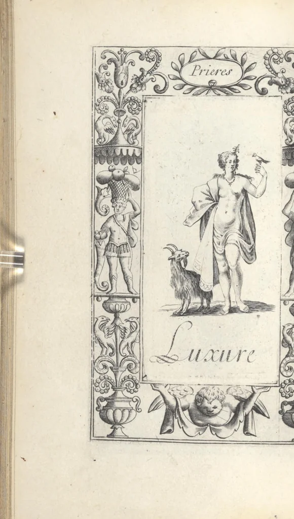 An illustration from Les sainctes prieres de l'ame chrestienne, 1644, leaf 89