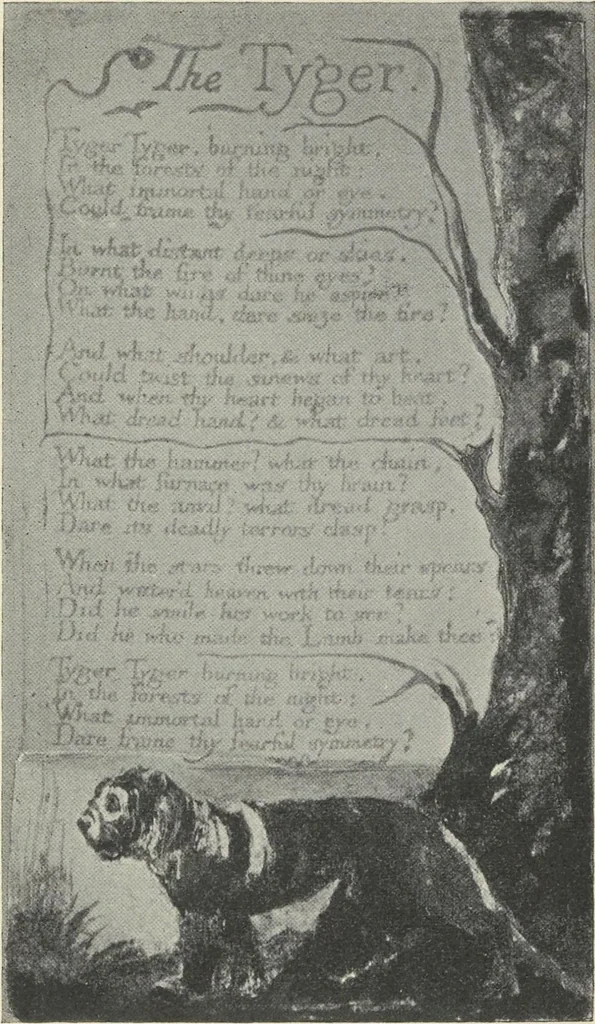 An illustration from William Blake,, 1910, leaf 102