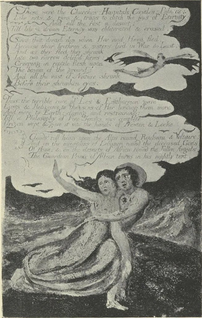 An illustration from William Blake,, 1910, leaf 128