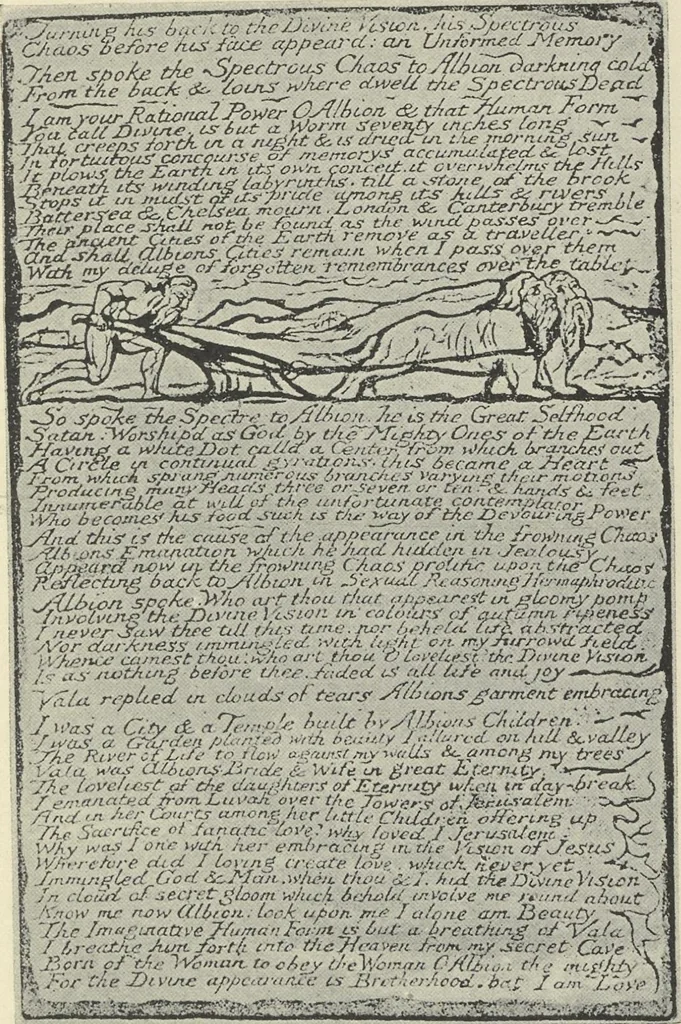 An illustration from William Blake,, 1910, leaf 152