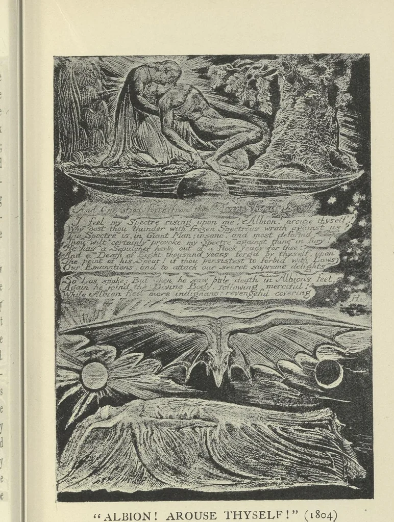 An illustration from William Blake,, 1910, leaf 164