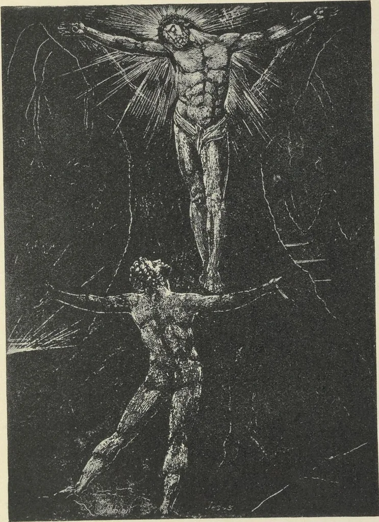 An illustration from William Blake,, 1910, leaf 170