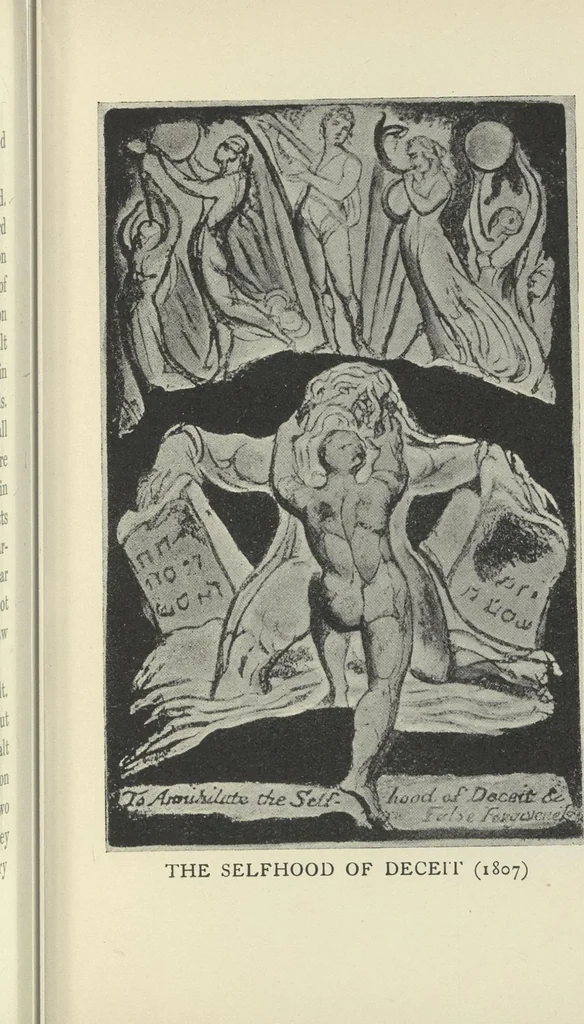 An illustration from William Blake,, 1910, leaf 188