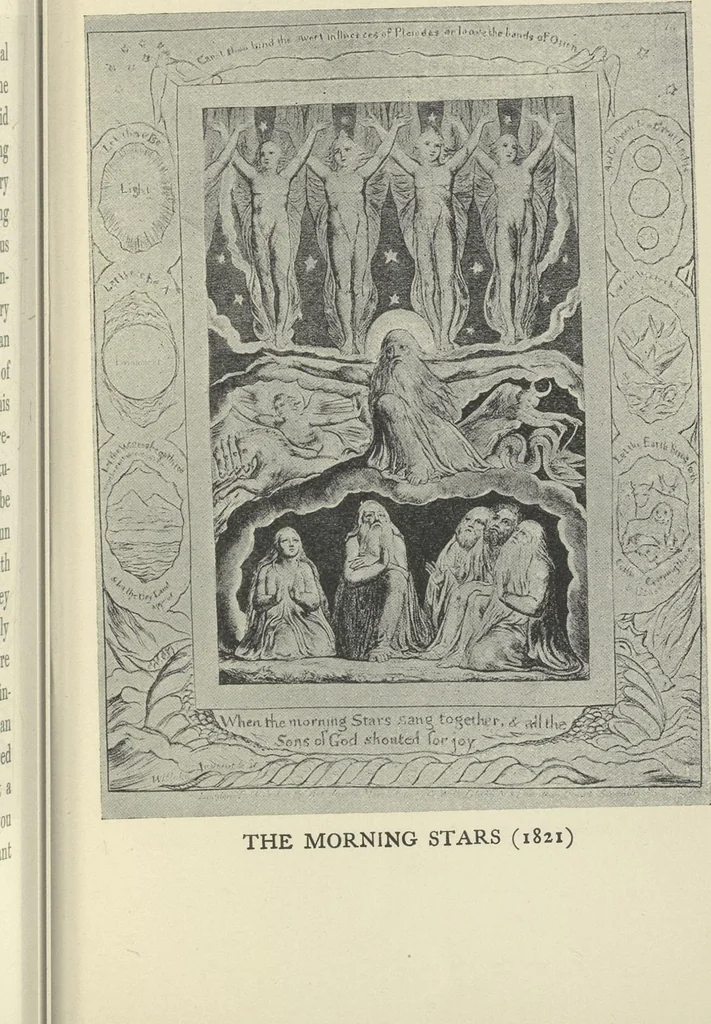 An illustration from William Blake,, 1910, leaf 200