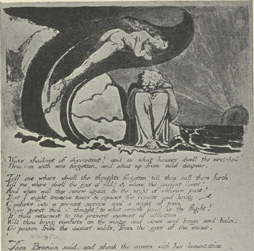 An illustration from William Blake,, 1910, leaf 60