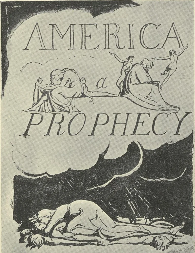 An illustration from William Blake,, 1910, leaf 74